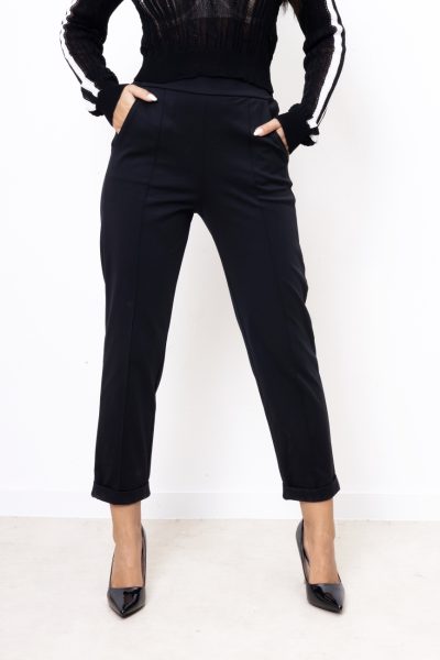 Spodnie klasyczne cygaretki – Czarny, S