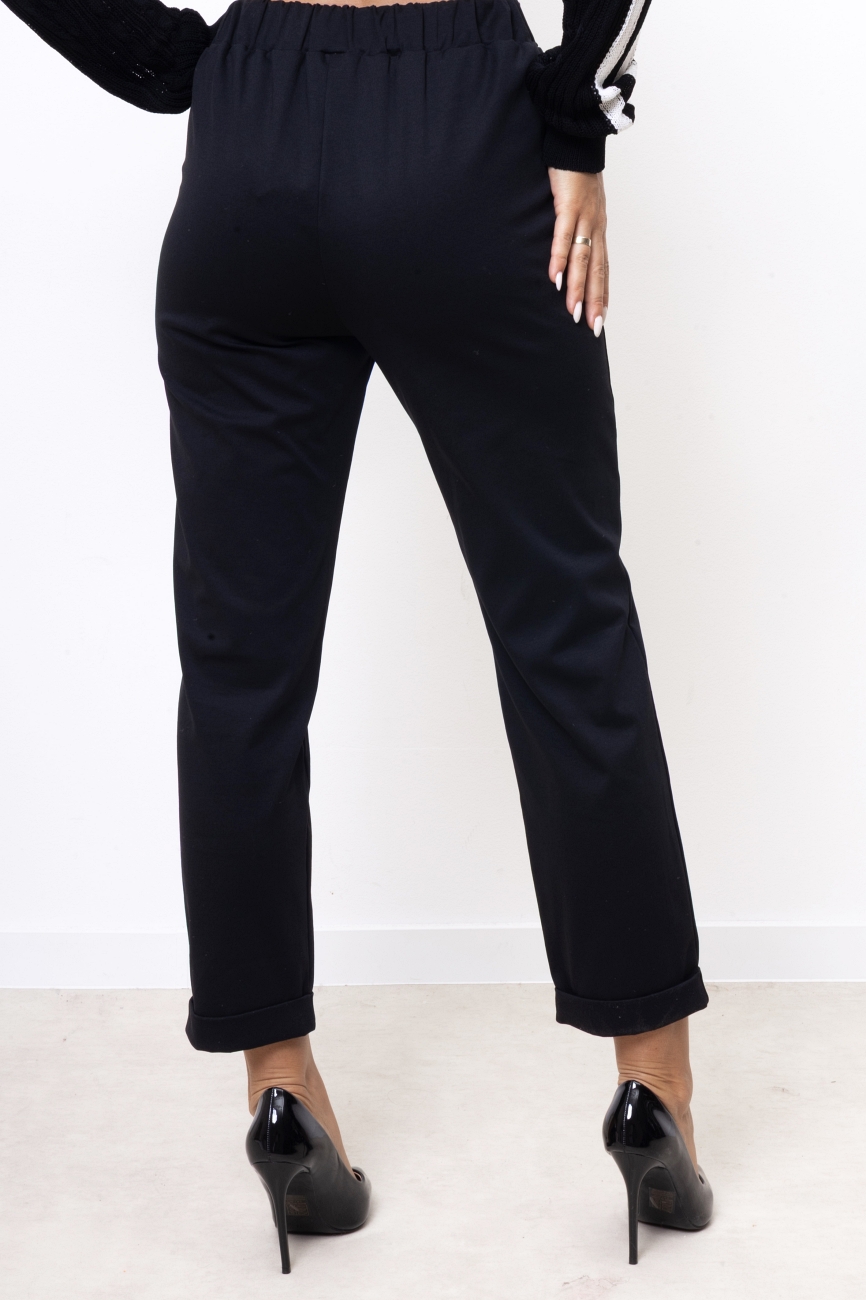 Spodnie klasyczne cygaretki – Czarny, S