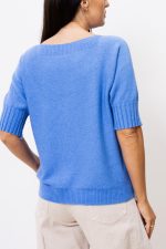 Sweter rękaw mały ściągacz – Niebieski, UNI