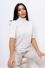 Sweter stójka – Beż, UNI