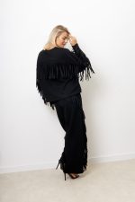 Bluza frędzle – Czarny, UNI