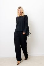 Bluza frędzle – Czarny, UNI