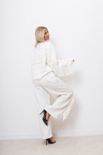 Bluza frędzle – Ecru, UNI