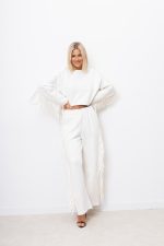 Bluza frędzle – Ecru, UNI