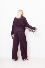 Bluza frędzle – Śliwka, UNI