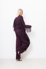 Bluza frędzle – Śliwka, UNI