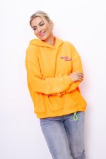 Bluza kaptur Sending Smiles – Pomarańcz neon, UNI