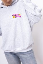 Bluza kaptur Sending Smiles – Szary, UNI