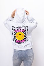 Bluza kaptur Sending Smiles – Szary, UNI