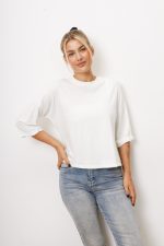 Bluzka Basic – Biały, UNI