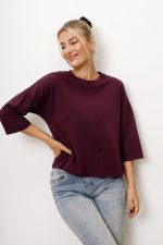 Bluzka Basic – Bordo, UNI