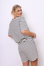 Bluzka paseczki Amore – Czarny, UNI