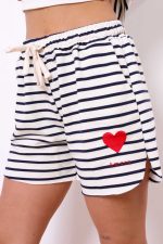 Bluzka paseczki Amore – Granat, UNI