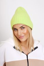 Czapka prążek – Limonka, UNI