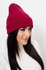 Czapka prążek – Wino, UNI