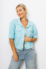 Katana jeans klasyk kolor – Miętowy, UNI