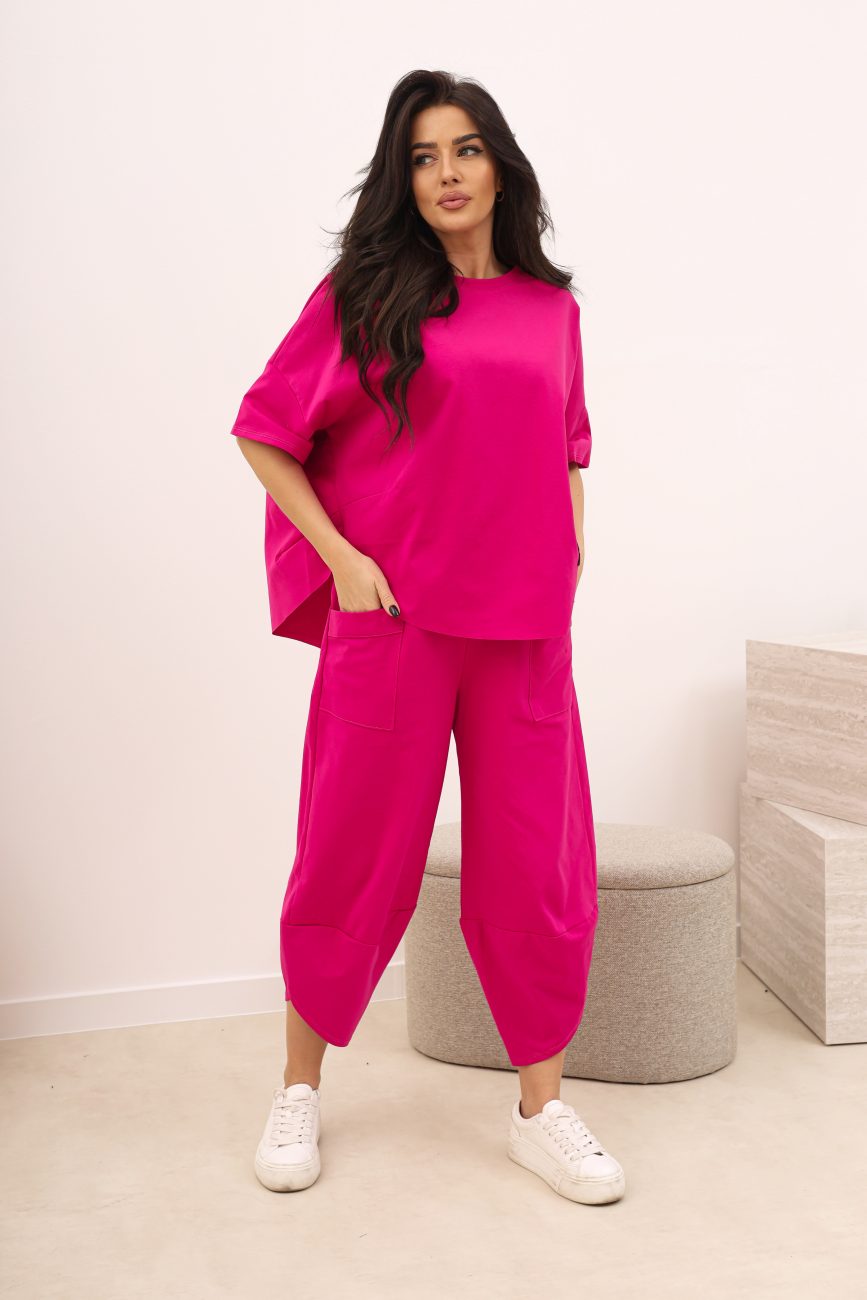 Komplet biedronka punto – UNI, Fuksja