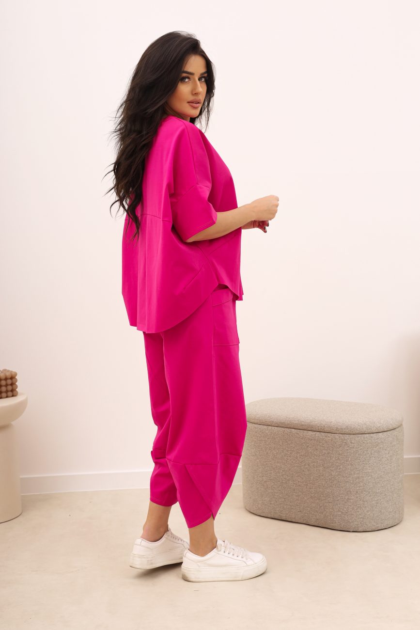 Komplet biedronka punto – UNI, Fuksja