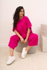 Komplet biedronka punto – UNI, Fuksja