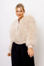 Kurtka włosek – Beż, S