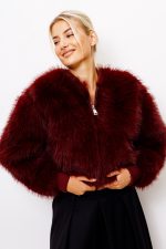 Kurtka włosek – Bordo, M