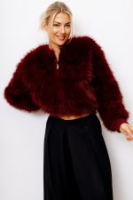 Kurtka włosek – Bordo, S