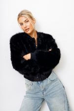 Kurtka włosek – Czarny, M