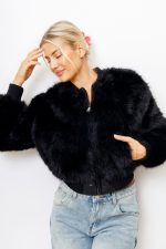 Kurtka włosek – Czarny, S