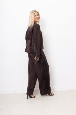 Spodnie frędzle – Czekolada, UNI