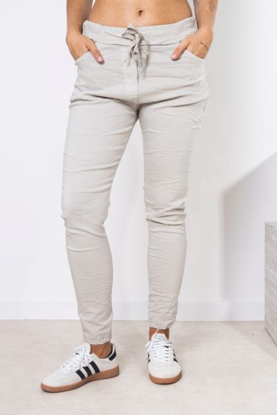 Spodnie gnieciuchy duże – Beż, UNI