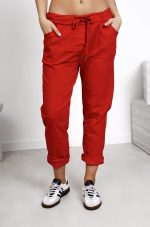 Spodnie gnieciuchy duże – Czerwony, UNI