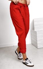 Spodnie gnieciuchy duże – Czerwony, UNI