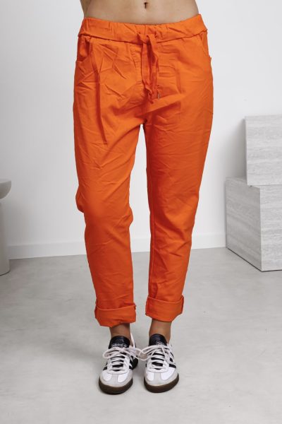 Spodnie gnieciuchy duże – Pomarańczowy, UNI