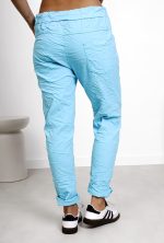 Spodnie gnieciuchy duże – Turkus, UNI