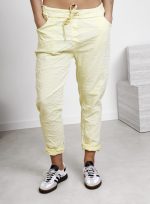 Spodnie gnieciuchy duże – Żółty, UNI