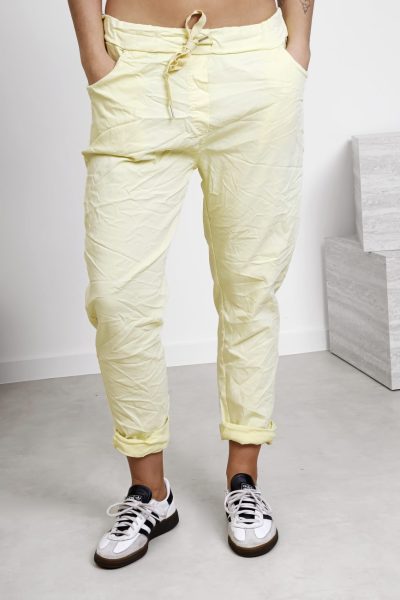 Spodnie gnieciuchy duże – Żółty, UNI