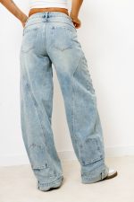 Spodnie jeasn Crazy – Niebieski, S
