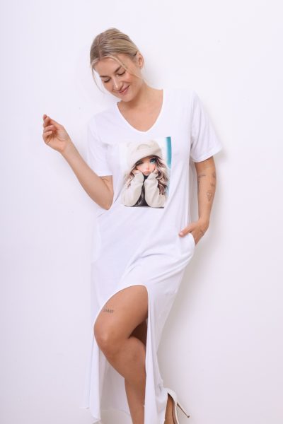 Sukienka Girl – Biały, UNI