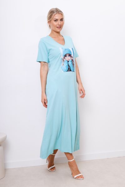 Sukienka Girl – Miętowy, UNI