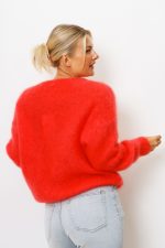 Sweter kid moher długi rękaw – Koral, UNI