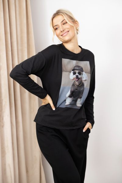 Bluzka Dog – Czarny, UNI