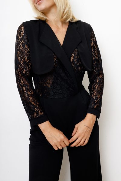 Kombinezon Elegantly – Czarny, S