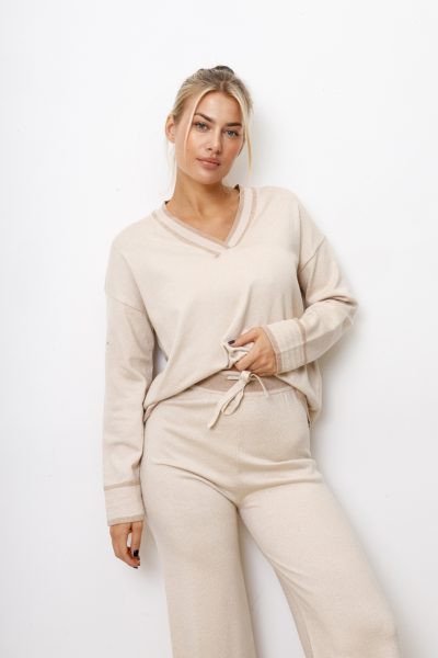 Komplet Lurex – Piasek, UNI