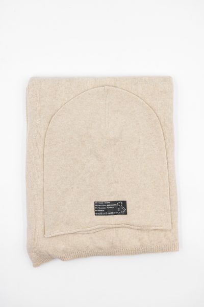Komplet czapka+szalik – Beż