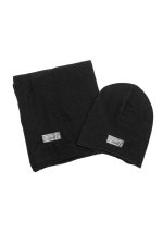 Komplet czapka+szalik – Czarny
