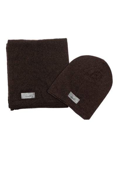 Komplet czapka+szalik – Czekolada