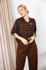 Koszula Aaliyah – Czekolada, UNI