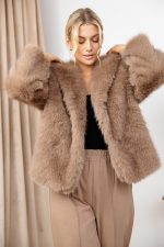 Kurtka futerko Azeglia – Beż, UNI