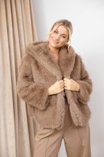 Kurtka futerko Azeglia – Beż, UNI