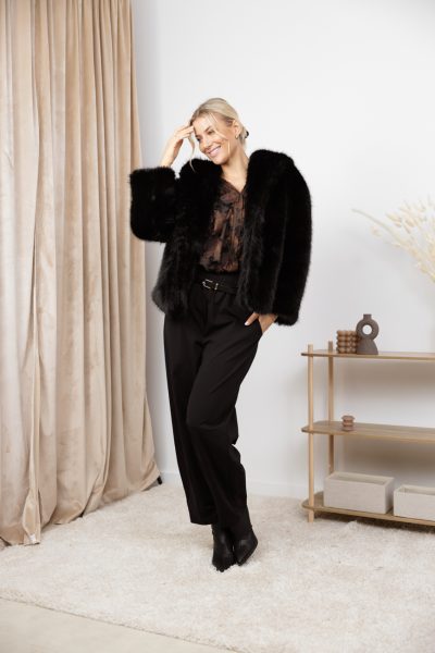 Kurtka futerko Azeglia – Czarny, UNI